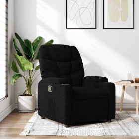 Sillón reclinable de tela negro en Sillones | Comprar online en Foru.es
