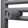 Radiador toallero de baño curvo gris 480x480 mm de vidaXL, Radiadores - Ref: Foro24-141896, Precio: 56,72 €, Descuento: %
