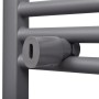 Radiador toallero de baño curvo gris 480x480 mm de vidaXL, Radiadores - Ref: Foro24-141896, Precio: 57,64 €, Descuento: %