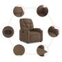 Sillón reclinable de tela marrón en Sillones | Comprar online en Foru.es