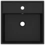 Luxurious square matte black ceramic overflow sink 41x41 cm by vidaXL, Sinks - Ref: Foro24-146953, Price: 85,66 €, Discount: %