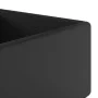 Lavabo lujoso cuadrado rebosadero cerámica negro mate 41x41 cm de vidaXL, Lavabos - Ref: Foro24-146953, Precio: 85,66 €, Desc...