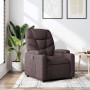 Sillón reclinable de tela marrón oscuro en Sillones | Comprar online en Foru.es
