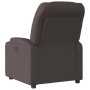 Sillón reclinable de tela marrón oscuro en Sillones | Comprar online en Foru.es