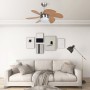 Ventilador de techo con lámpara marrón claro 76 cm de vidaXL, Ventiladores de techo - Ref: Foro24-51489, Precio: 114,84 €, De...
