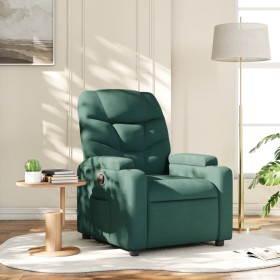 Sillón reclinable de tela verde oscuro en Sillones | Comprar online en Foru.es