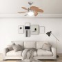 Ventilador de techo con lámpara marrón claro 76 cm de vidaXL, Ventiladores de techo - Ref: Foro24-51489, Precio: 114,84 €, De...
