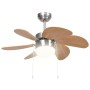 Ventilador de techo con lámpara marrón claro 76 cm de vidaXL, Ventiladores de techo - Ref: Foro24-51489, Precio: 114,84 €, De...