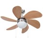 Ventilador de techo con lámpara marrón claro 76 cm de vidaXL, Ventiladores de techo - Ref: Foro24-51489, Precio: 114,84 €, De...