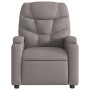 Sillón reclinable de tela gris taupe en Sillones | Comprar online en Foru.es