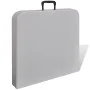 Mesa de jardín plegable 122 cm HDPE blanco de vidaXL, Mobiliario de camping - Ref: Foro24-41568, Precio: 76,18 €, Descuento: %