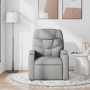Sillón reclinable de masaje de tela gris claro en Sillones | Comprar online en Foru.es