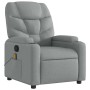 Sillón reclinable de masaje de tela gris claro en Sillones | Comprar online en Foru.es