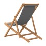 Silla de playa plegable madera maciza de teca gris de vidaXL, Sillas de jardín - Ref: Foro24-47415, Precio: 79,58 €, Descuent...