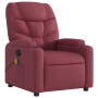 Sillón de masaje reclinable de tela color vino tinto en Sillones | Comprar online en Foru.es