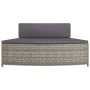 Bancos bañera hidromasaje y cojines 2 uds ratán sintético gris de vidaXL, Accesorios para piscinas y spa - Ref: Foro24-362263...