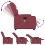 Sillón de masaje reclinable de tela color vino tinto en Sillones | Comprar online en Foru.es
