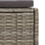 Bancos bañera hidromasaje y cojines 2 uds ratán sintético gris de vidaXL, Accesorios para piscinas y spa - Ref: Foro24-362263...