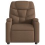Sillón reclinable con masaje de tela marrón en Sillones | Comprar online en Foru.es