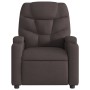Sillón de masaje reclinable de tela marrón oscuro en Sillones | Comprar online en Foru.es