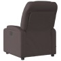 Sillón de masaje reclinable de tela marrón oscuro en Sillones | Comprar online en Foru.es