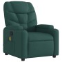 Sillón de masaje reclinable de tela verde oscuro en Sillones | Comprar online en Foru.es