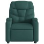Sillón de masaje reclinable de tela verde oscuro en Sillones | Comprar online en Foru.es