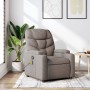 Sillón de masaje reclinable de tela gris taupé en Sillones | Comprar online en Foru.es