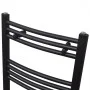 Radiador toallero de baño curvo negro 480x480 mm de vidaXL, Radiadores - Ref: Foro24-141912, Precio: 65,95 €, Descuento: %