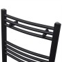 Radiador toallero de baño curvo negro 480x480 mm de vidaXL, Radiadores - Ref: Foro24-141912, Precio: 67,11 €, Descuento: %