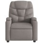 Sillón de masaje reclinable de tela gris taupé en Sillones | Comprar online en Foru.es