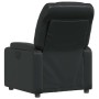 Sillón reclinable de piel sintética negra en Sillones | Comprar online en Foru.es