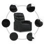 Sillón reclinable de piel sintética negra en Sillones | Comprar online en Foru.es