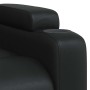 Sillón reclinable de piel sintética negra en Sillones | Comprar online en Foru.es