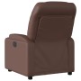 Sillón reclinable de cuero sintético marrón en Sillones | Comprar online en Foru.es
