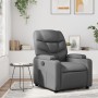 Sillón reclinable de cuero sintético gris en Sillones | Comprar online en Foru.es