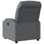 Sillón reclinable de cuero sintético gris en Sillones | Comprar online en Foru.es