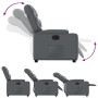 Sillón reclinable de cuero sintético gris en Sillones | Comprar online en Foru.es
