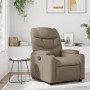 Sillón reclinable de cuero sintético color capuchino en Sillones | Comprar online en Foru.es