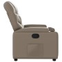 Sillón reclinable de cuero sintético color capuchino en Sillones | Comprar online en Foru.es