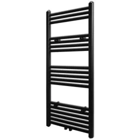 Radiador toallero de baño recto negro 500 x 1160 mm de vidaXL, Radiadores - Ref: Foro24-141907, Precio: 106,32 €, Descuento: %