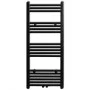 Radiador toallero de baño recto negro 500 x 1160 mm de vidaXL, Radiadores - Ref: Foro24-141907, Precio: 106,32 €, Descuento: %