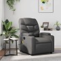 Sillón de masaje reclinable cuero sintético gris en Sillones | Comprar online en Foru.es