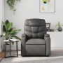 Sillón de masaje reclinable cuero sintético gris en Sillones | Comprar online en Foru.es