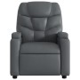 Sillón de masaje reclinable cuero sintético gris en Sillones | Comprar online en Foru.es