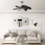 Ventilador de techo con lámpara marrón oscuro 76 cm de vidaXL, Ventiladores de techo - Ref: Foro24-51488, Precio: 99,21 €, De...