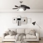 Ventilador de techo con lámpara marrón oscuro 76 cm de vidaXL, Ventiladores de techo - Ref: Foro24-51488, Precio: 99,21 €, De...