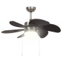 Ventilador de techo con lámpara marrón oscuro 76 cm de vidaXL, Ventiladores de techo - Ref: Foro24-51488, Precio: 99,21 €, De...