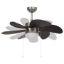 Ventilador de techo con lámpara marrón oscuro 76 cm de vidaXL, Ventiladores de techo - Ref: Foro24-51488, Precio: 99,21 €, De...
