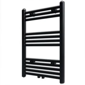 Radiador toallero de baño recto negro 500 x 764 mm de vidaXL, Radiadores - Ref: Foro24-141905, Precio: 77,69 €, Descuento: %